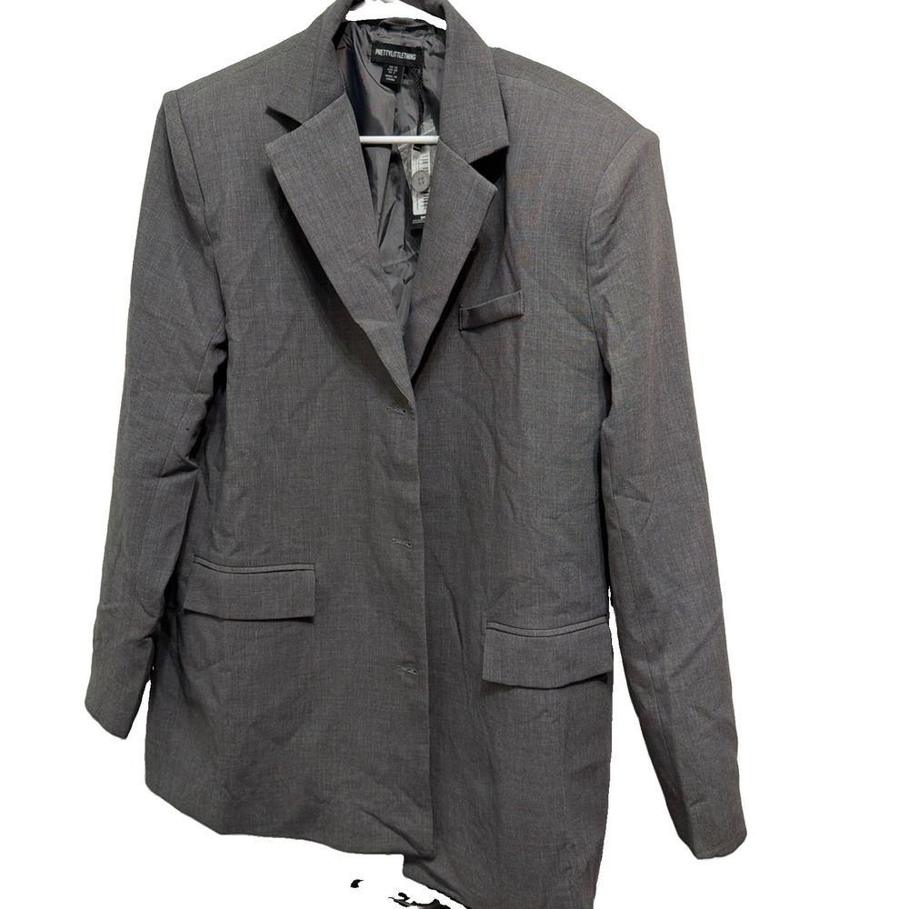 Pretty Little Things Gray Blazer Size 10 nWt